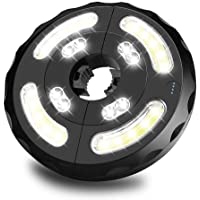 Los mejores  - Linkax Lámpara para Sombrilla de Patio Luz Parasol 8 LED + 4COB con 3 modos- USB recargable y funciona con pilas para…